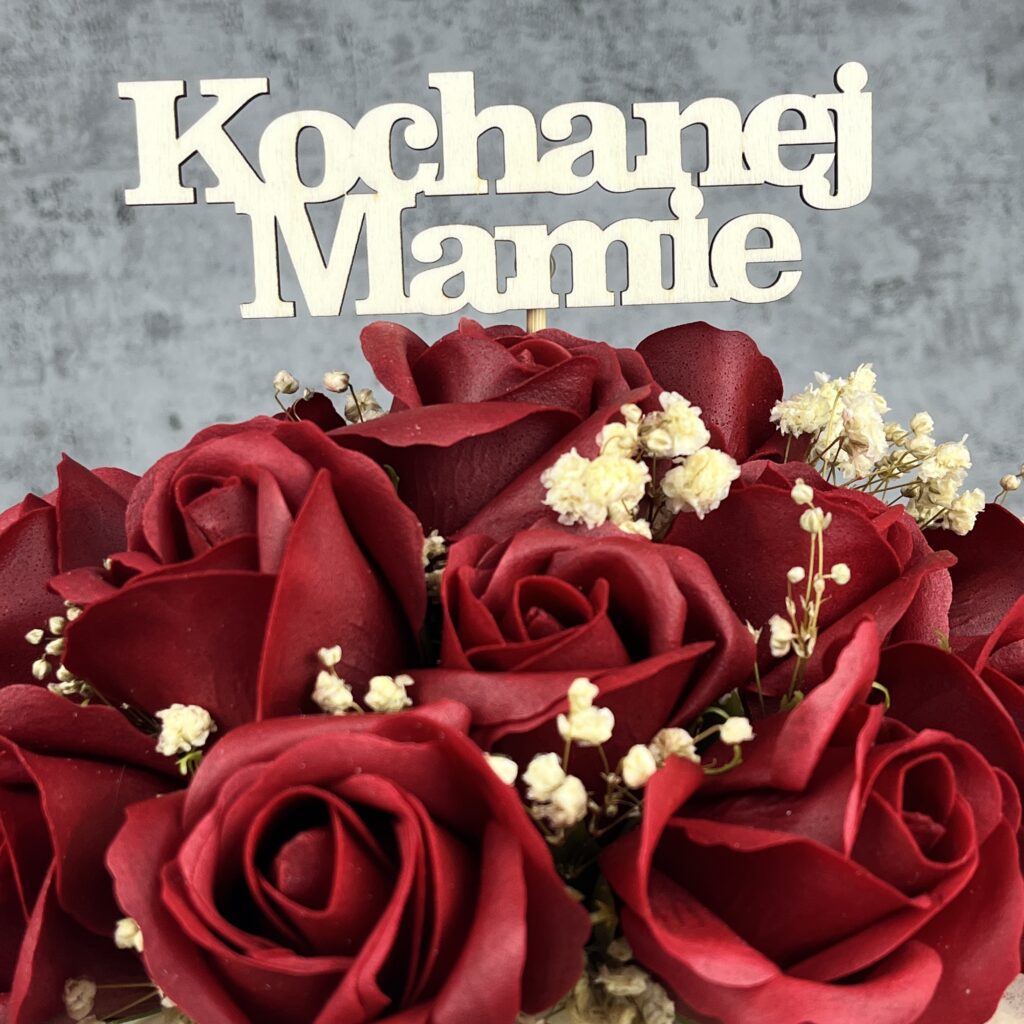 Topper napis KOCHANEJ MAMIE do dowolnego Flowerboxa